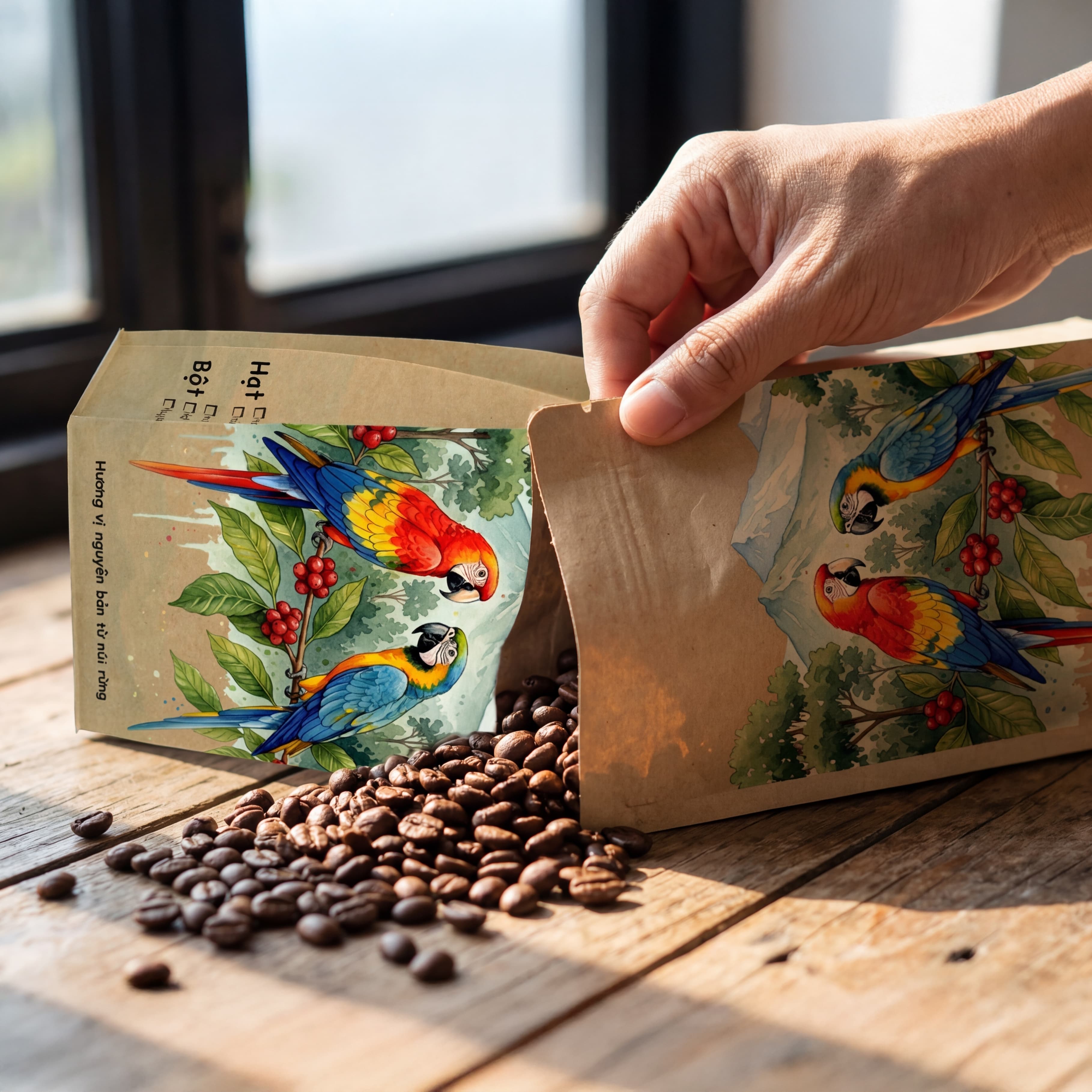 Cà Phê Hạt Nguyên Chất 500g (pha gì cũng được ^^)