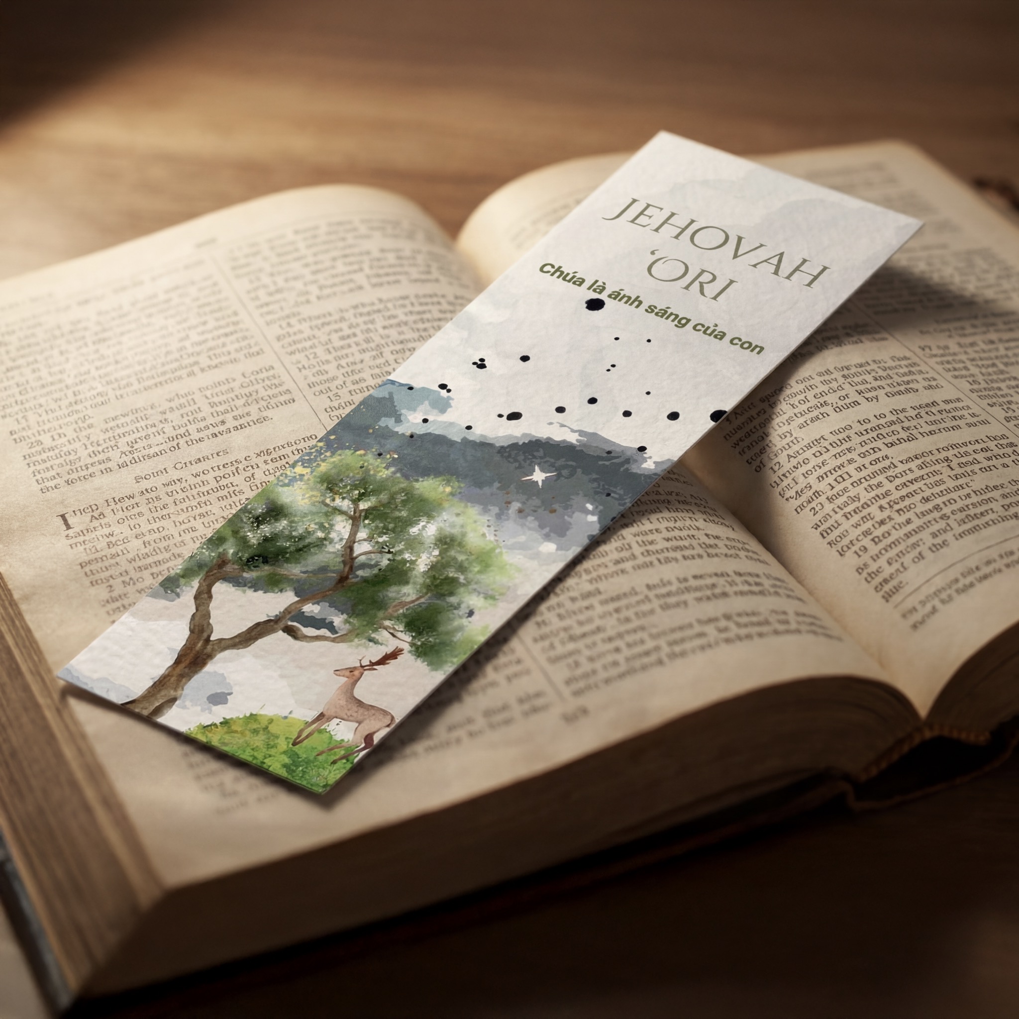 Bộ Bookmark 25 Danh Chúa 