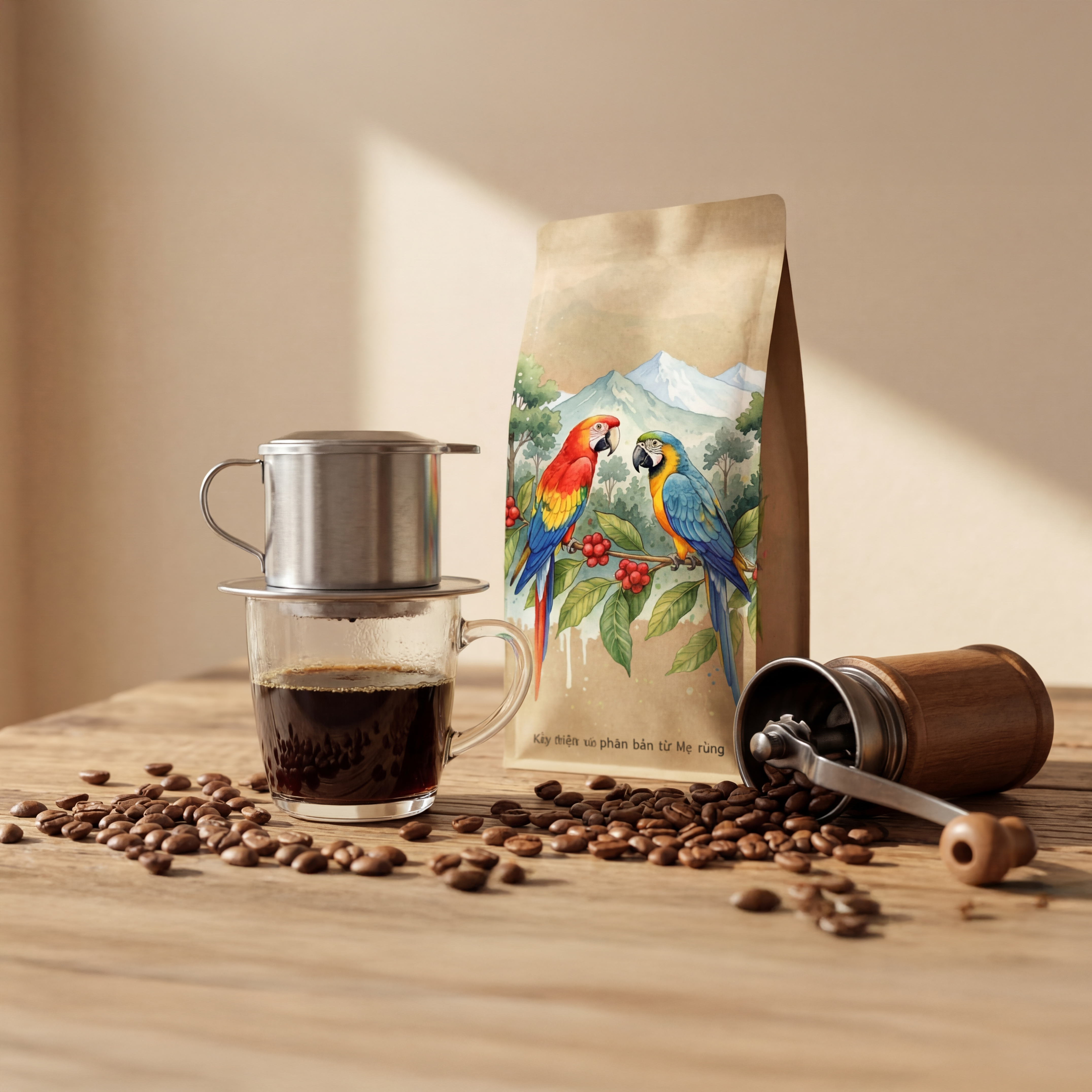 Cà Phê Bột Mộc 500g - Pha Phin