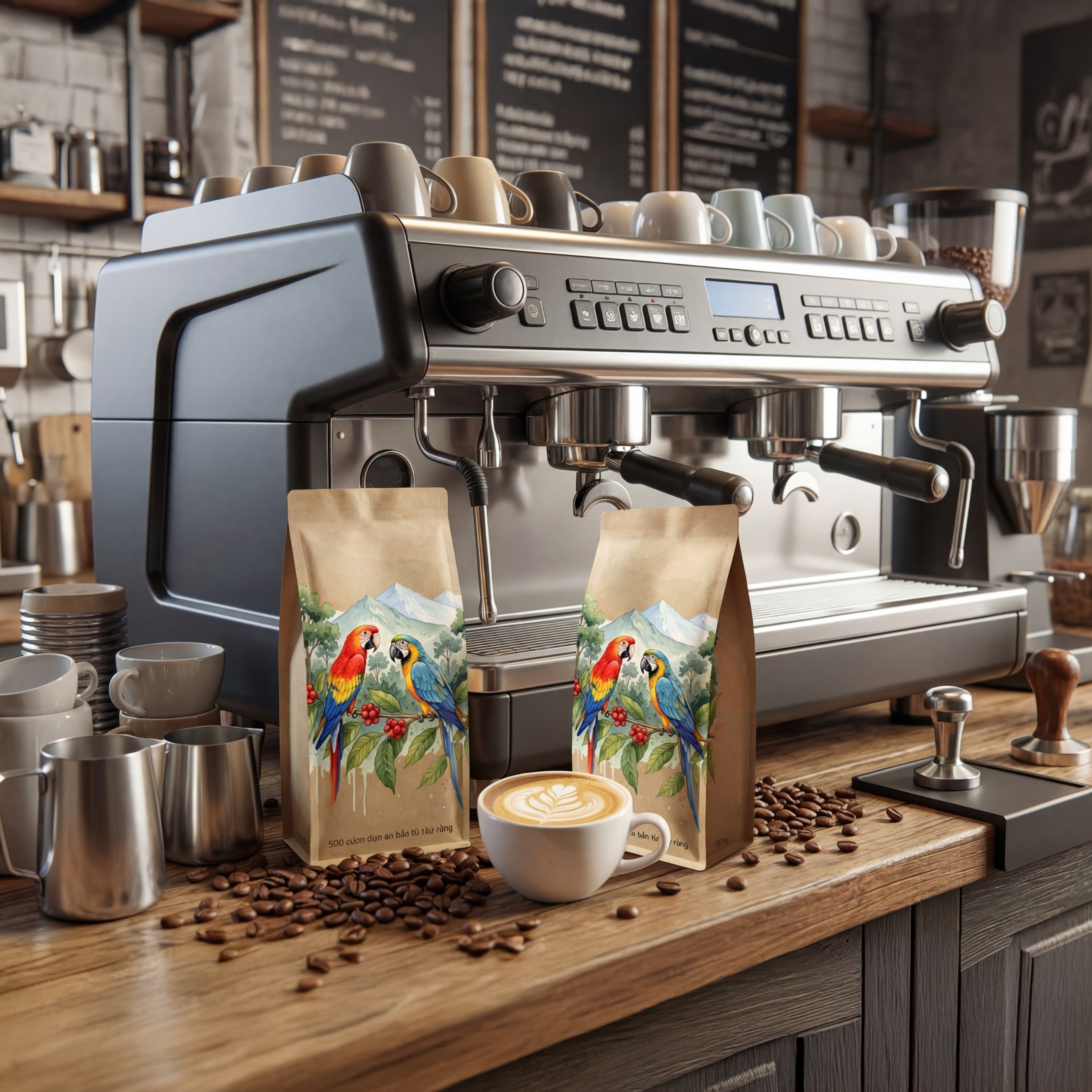 Cà Phê Bột Mộc 500g - Pha Máy